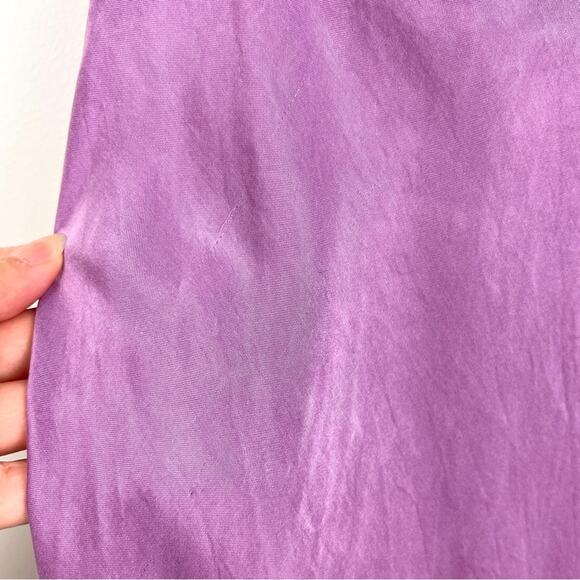 Madewell Satin Square Neck Midi Dress Lilac 10 - Picture 5 of 10